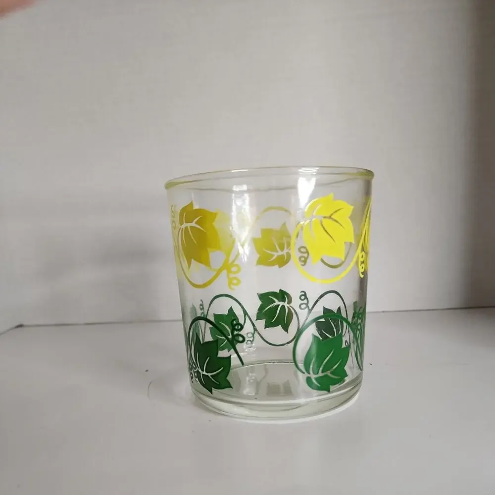 VTG Hazel Atlas Glass Sour Cream 4